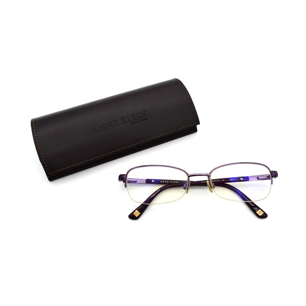 Anne Klein AK5040 (505) Plum 05/15 50-17-130mm Eyeglasses FRAMES ONLY - GOOD